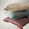 Almohadones velvet Crema
