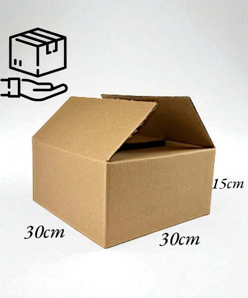 Caja aleta simple 30x30x15 cm. MADERA