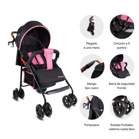 Coche Monaco Bebesit - Rosa Coche Monaco Bebesit - Rosa
