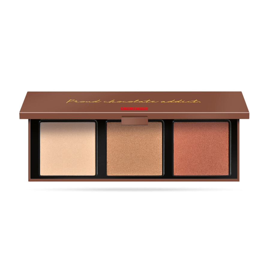 Paleta de Iluminadores Zero Calorie Chocolate Highlighter Palette 002 Caramel Chocolate - Pupa Paleta de Iluminadores Zero Calorie Chocolate Highlighter Palette 002 Caramel Chocolate - Pupa