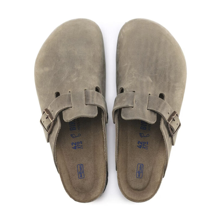 Zueco Boston Oiled Leather - Regular Marron