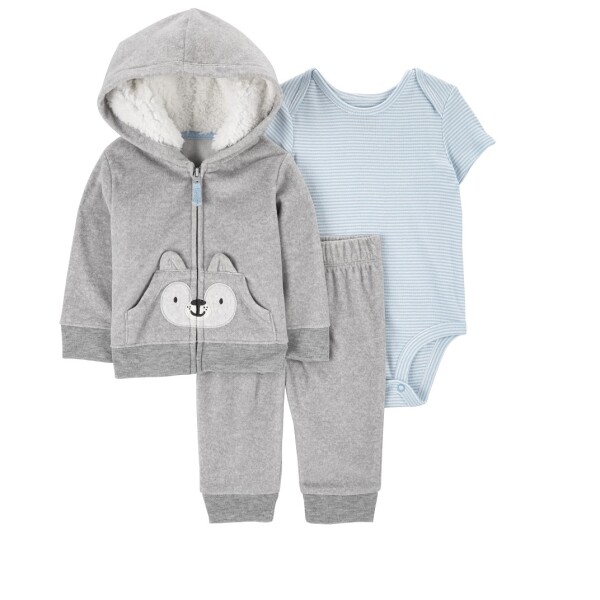 Conjunto Micropolar Carters Gris Conjunto Micropolar Carters Gris