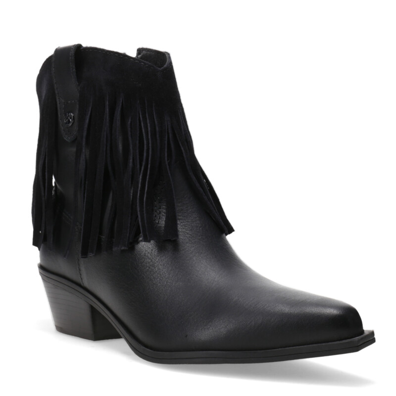 Bota de Mujer Bottero tejana c/flecos Negro