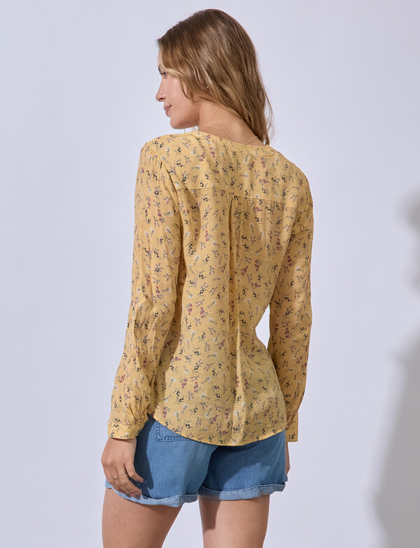 Blusa Gasa Prints AMARILLO/MULTI