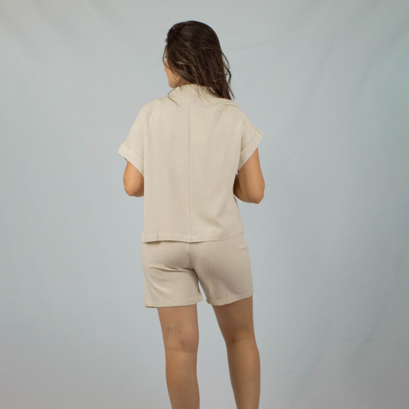 Camisa Lino Slowly Off White