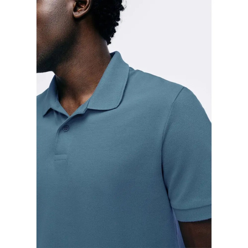CAMISA POLO MM MASC AZUL CARIBE/CHUMBO/BLANCO
