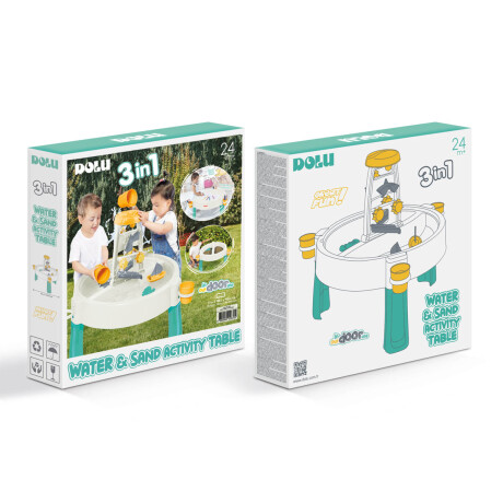 Mesa Juegos 3en1 Dolu Europea Infantil Agua Arena Blanco