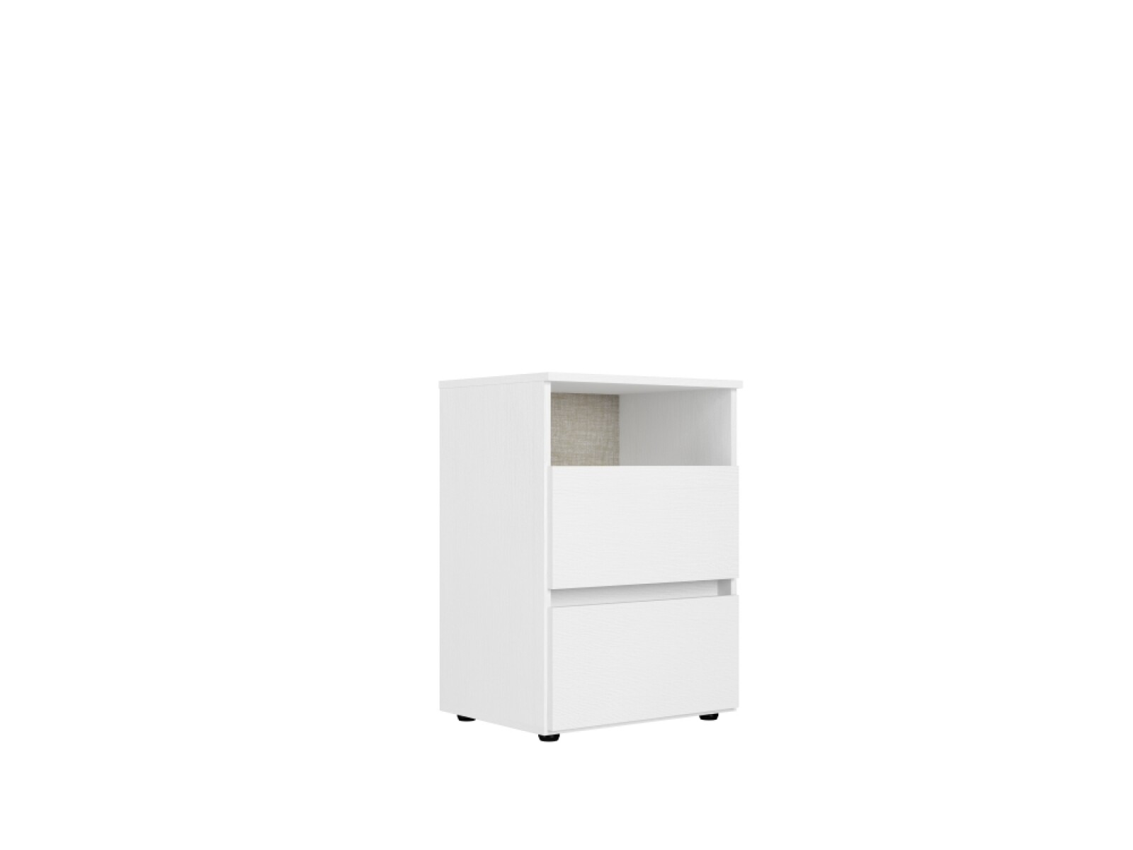 MESA DE LUZ CONDESSA 2 CAJONES BLANCO 