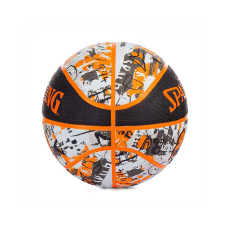 PELOTA GRAFFITE SPALDING White/Orange/Black