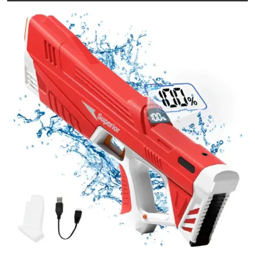 Pistola De Agua Eléctrica Automática a batería Rojo