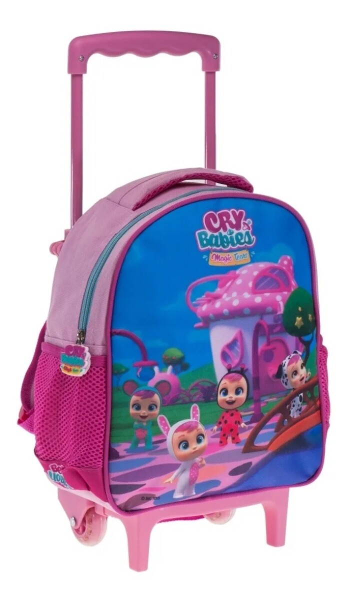 Mochila Infantil c/rueditas Cry Babies 