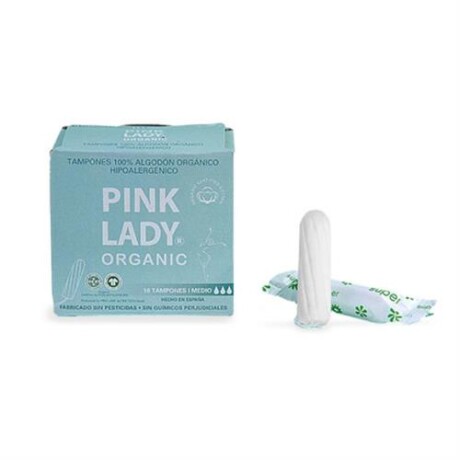 Pink Lady Tampones de Algodón 100 % Orgánico Tamaño Medio 18 unidades Pink Lady Tampones de Algodón 100 % Orgánico Tamaño Medio 18 unidades