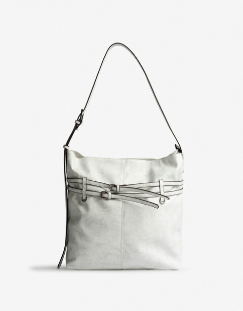 Saca Cartera Formato Saca Con Cinturones - Blanco Crudo