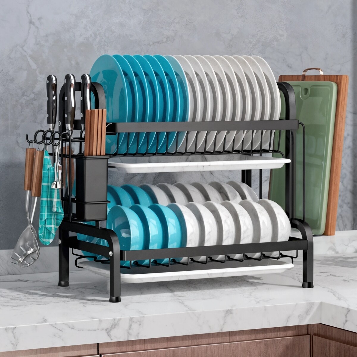 Escurridor doble - NEGRO 