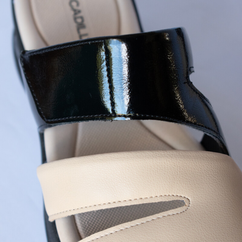 Sandalia de dama Piccadilly BEIGE/BLACK