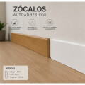 Zócalo Adhesivo Macizo 1m X 1.2cm De Espesor 8cm Altura Marrón