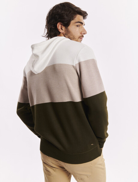 Sweater rayado beige