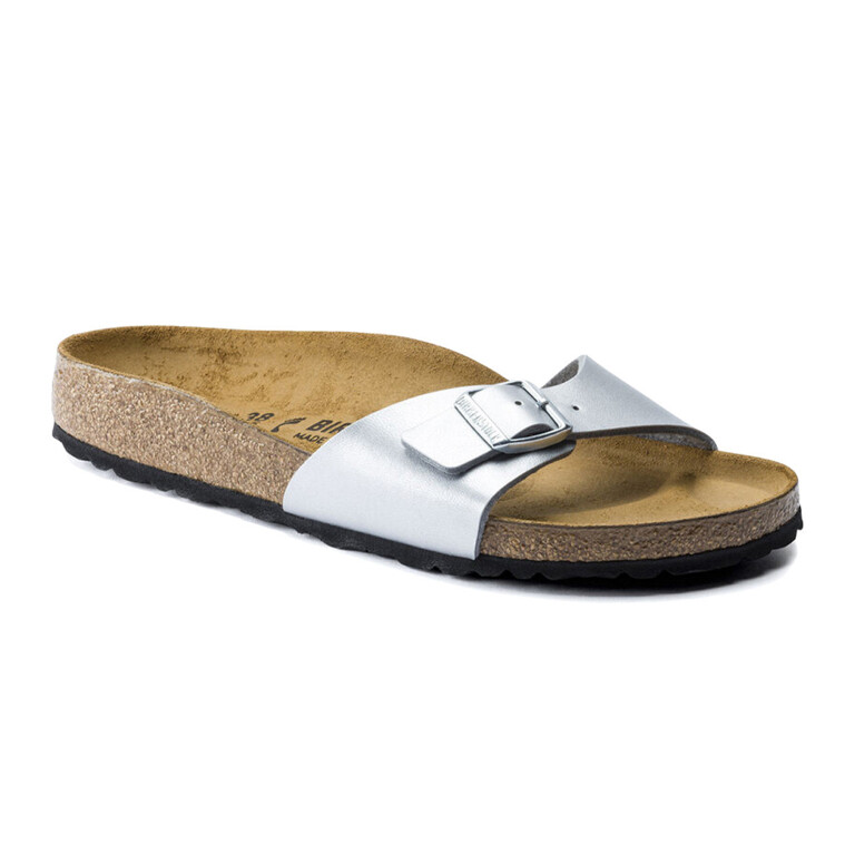 Sandalia Madrid Birko Flor - Estrecho Plateado