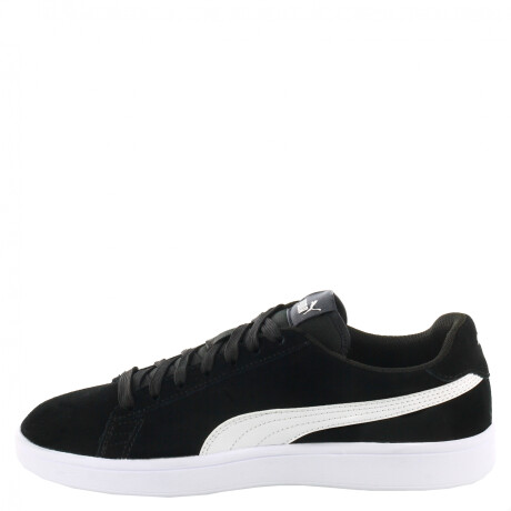 Championes de Hombre Puma Smash V2 Negro - Blanco - Plateado