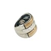 Anillo Tiras-Plata y Oro-Sin Piedra-AN5045 sinpiedra