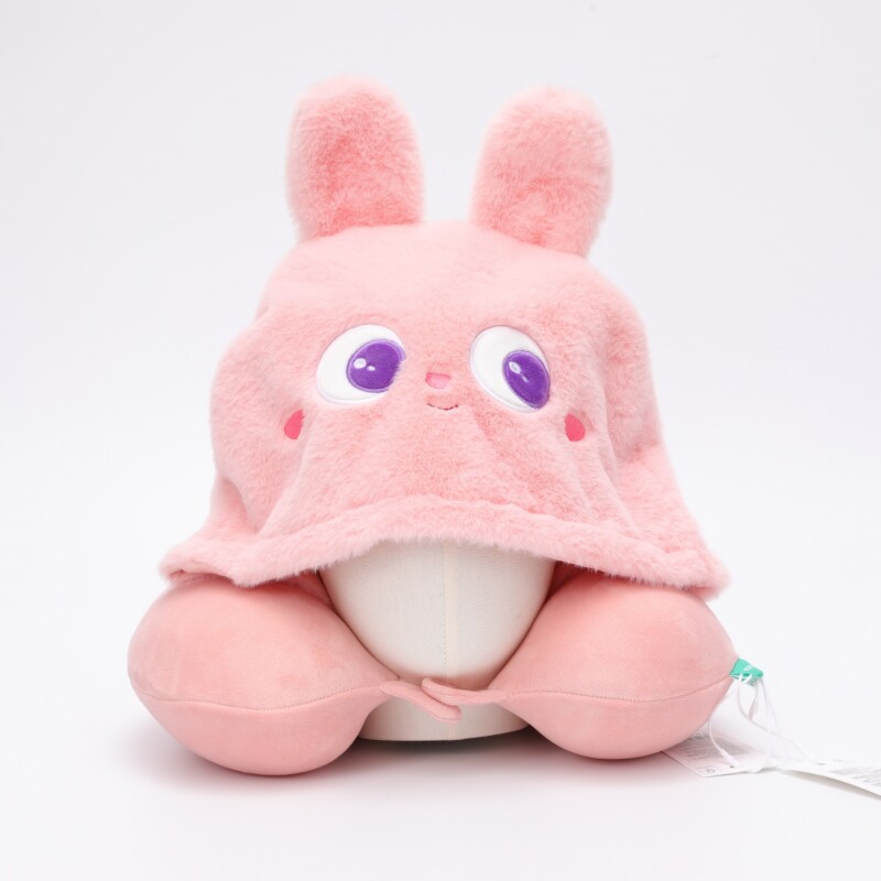 ALMOHADA CERVICAL DE ESPUMA VISCOELÁSTICA EN FORMA DE U CON CAPUCHA (CONEJO) ALMOHADA CERVICAL DE ESPUMA VISCOELÁSTICA EN FORMA DE U CON CAPUCHA (CONEJO)