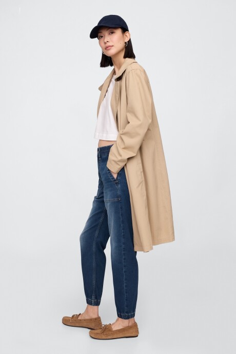 Jean Jogger Mujer Medium Wash