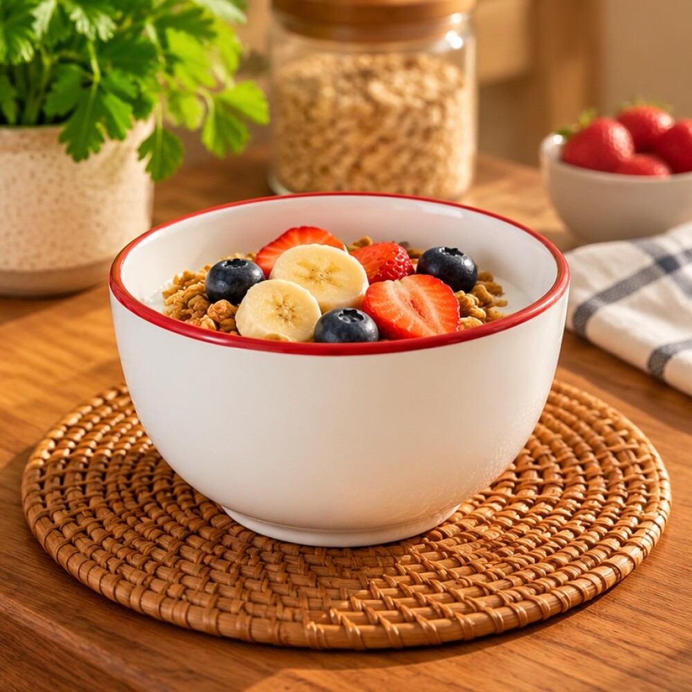 Bowl borde color 12x8 cms Bowl borde color 12x8 cms