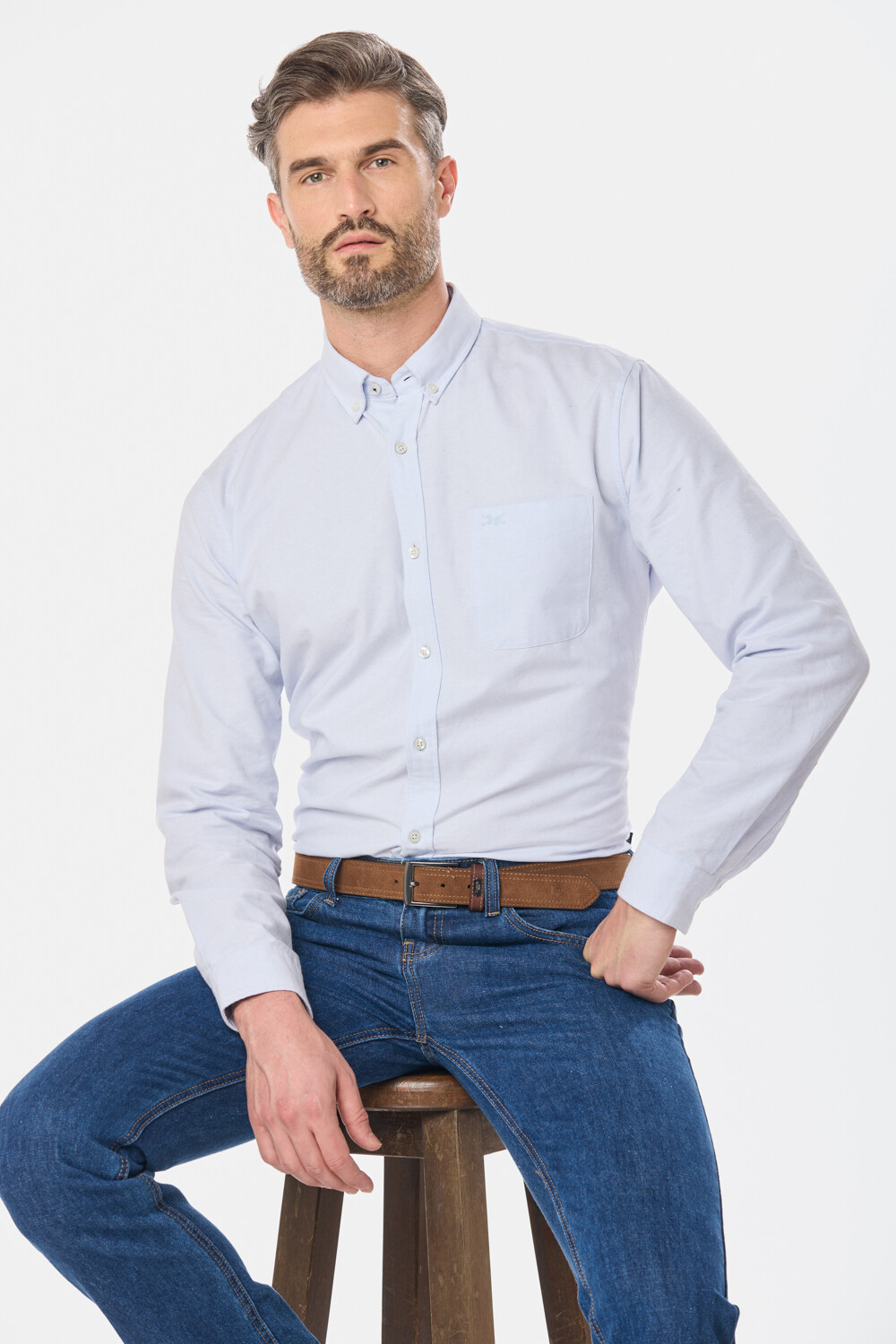 PANTALÓN DE JEAN CLÁSICO Azul