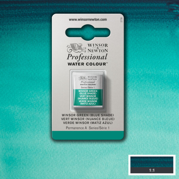 Acuarela profesiona Half Pan - Winsor & Newton Tonos Verdes