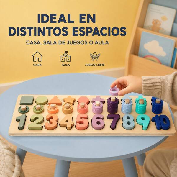 Cubo de Actividades Infantil 5 en 1 Elefante CELESTE