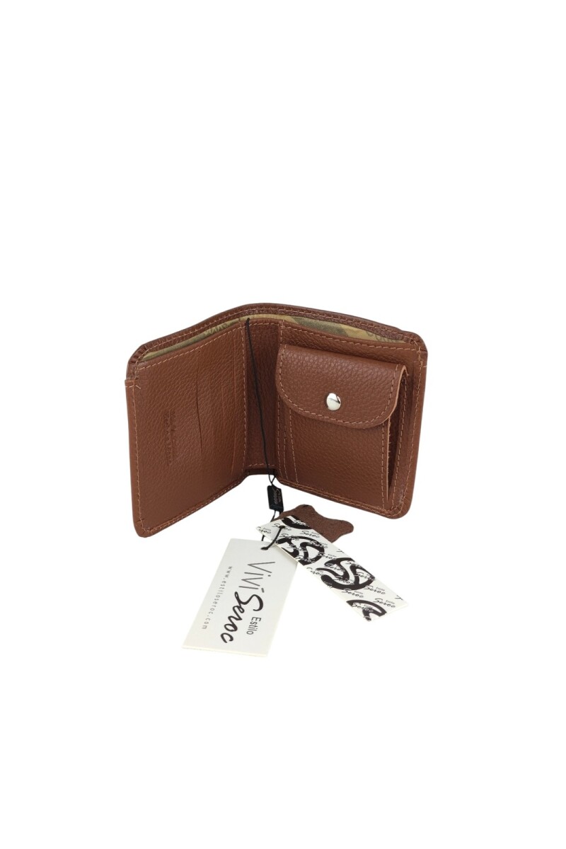 Billetera de cuero con bolsillo para monedas Billetera de cuero con bolsillo para monedas