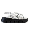 Sandalias Chill Sunday tiras trensadas de Mujer 2088-1 Plateado