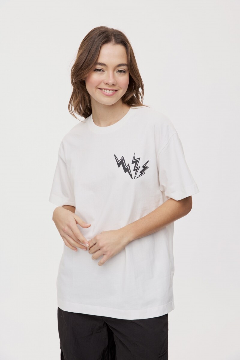 REMERA HUMAN Blanco