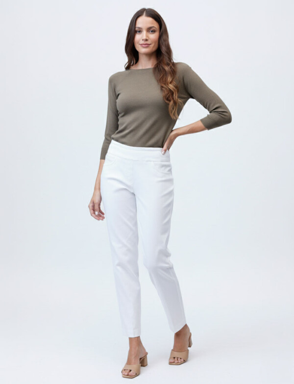 Pantalon Pull On BLANCO