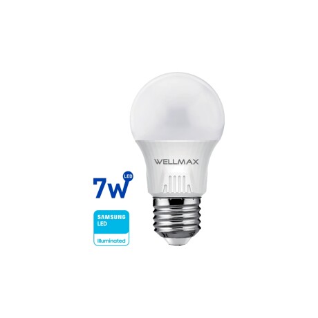 Lampara LED 7w (equivale 60w) A55-E27 Fria Wellmax Lampara LED 7w (equivale 60w) A55-E27 Fria Wellmax