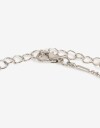 Cadena Corta con Dije Con Dijes Collar Con Dije Oriental - Plateado Rodio
