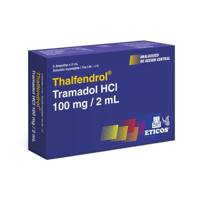 THALFENDROL 100 MG. CJ X 5 AMPOLLAS única