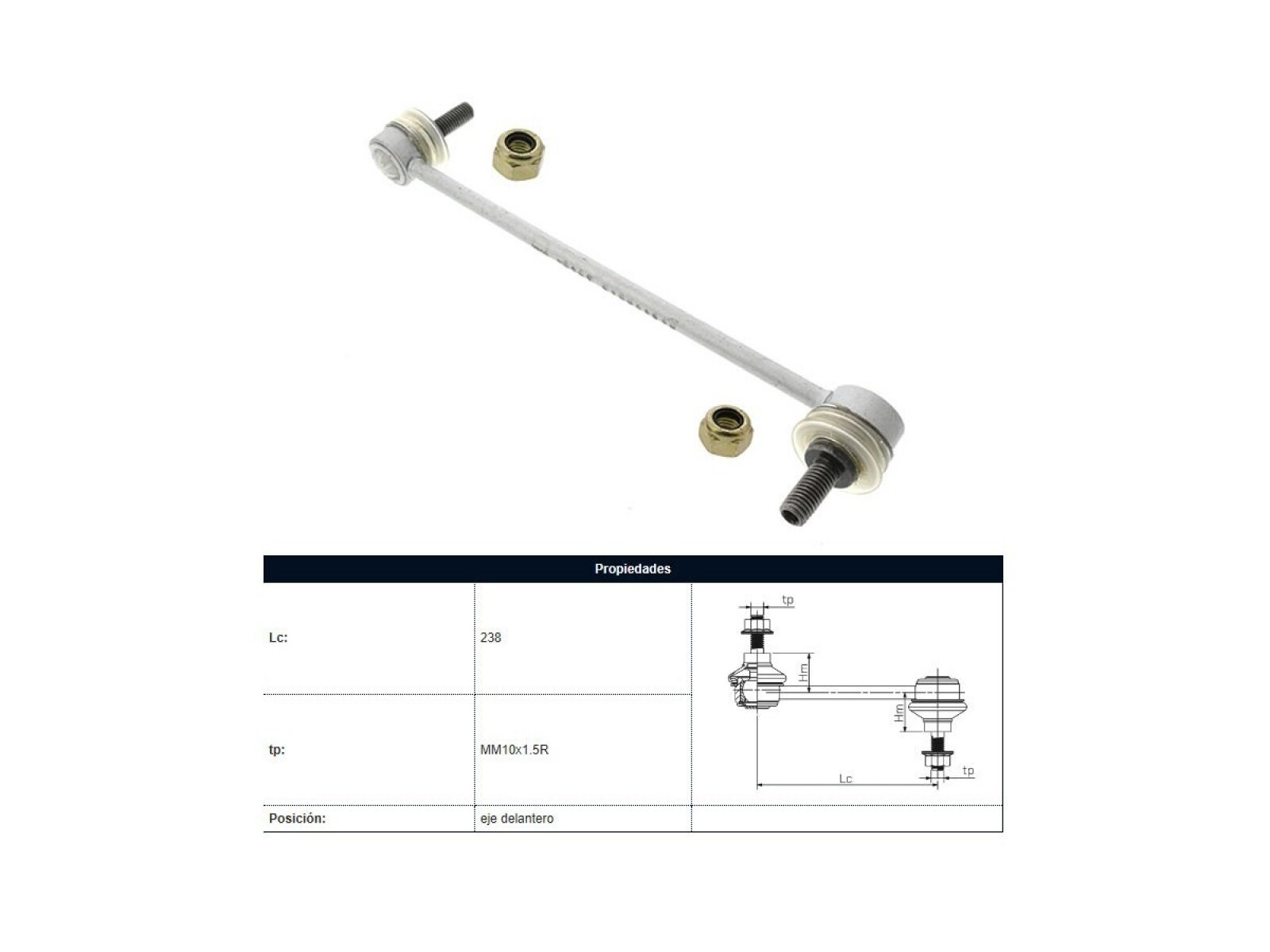 Bieleta Ford Focus/Ka/Escort/Fiesta 89-25 Der/Izq 