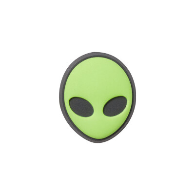 Jibbitz™ Charm Green Alien Head Verde