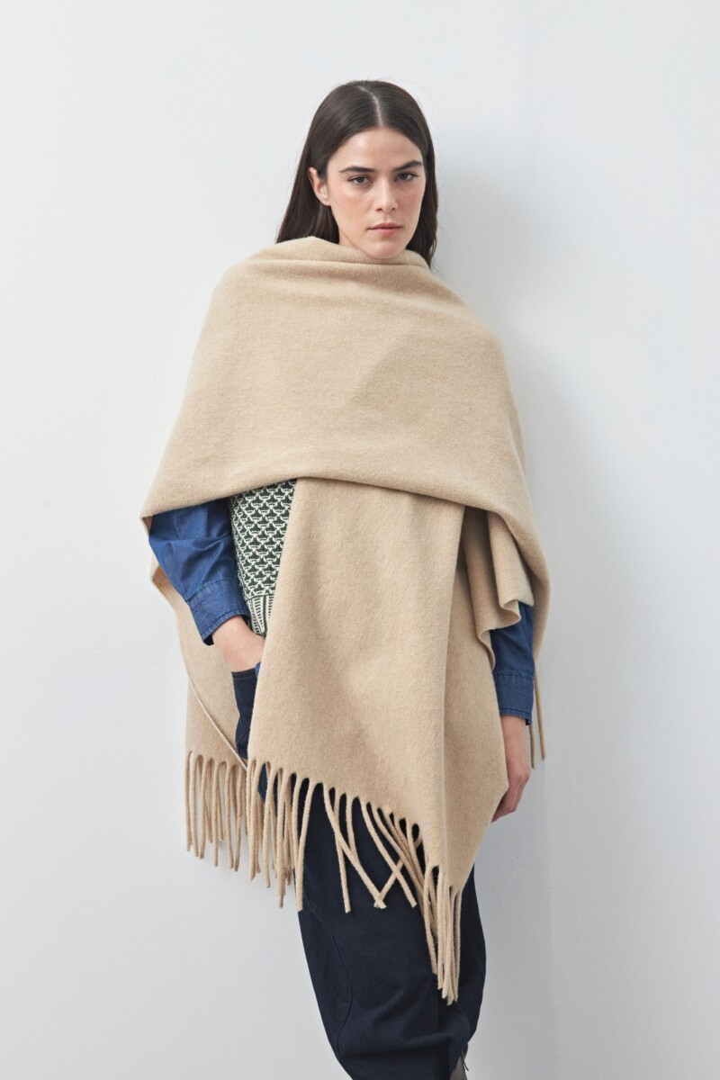 PONCHO FAVA Beige