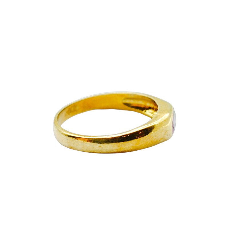 Anillo Solitario-Oro bajo-Piedra Amatista-AN8219 conpiedra