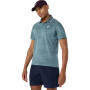 Polos Tenis Match Jacquard Polo SS Top Hombre Foggy Teal