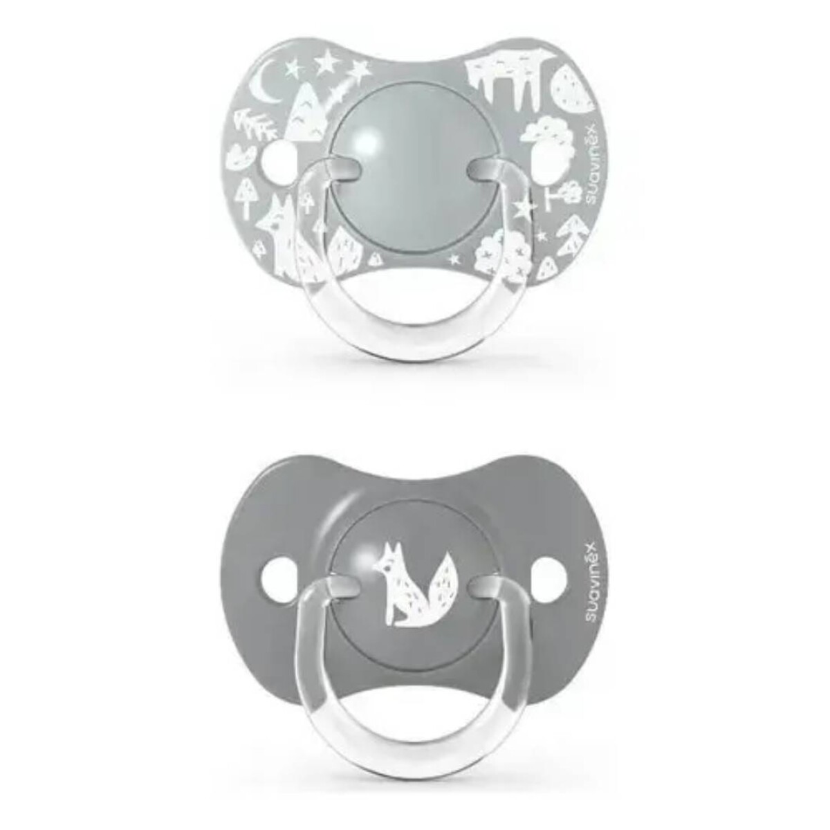 Chupete Fisiológico Suavinex 0 a 6 meses - Gris 