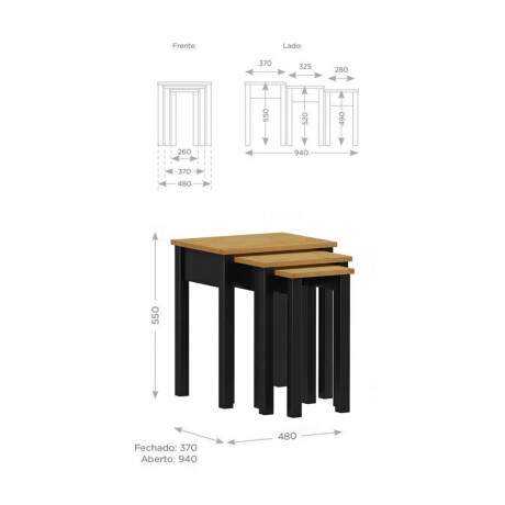 Mesa ratona auxiliar Nido Linea madrid