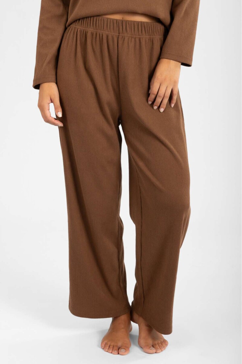 Pantalon cosy - Marron 