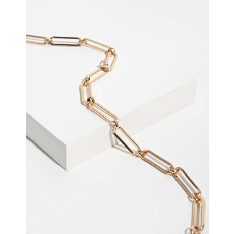Collar De Eslabones Mix And Match Dorado