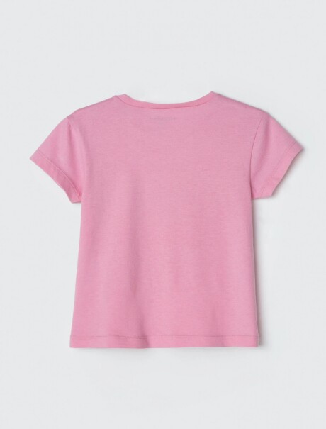 BLUSA INFANTIL CON ESTAMPA ROSA