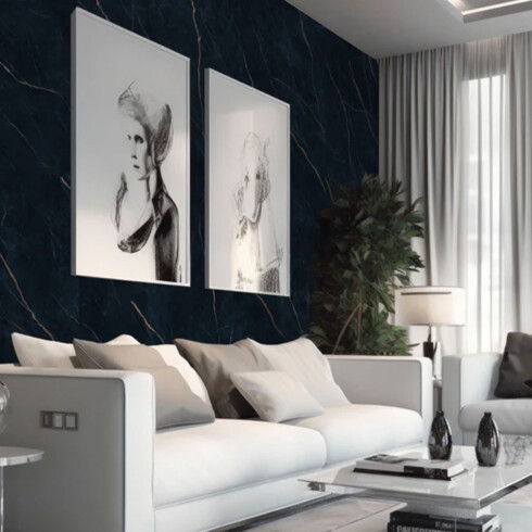 81X81 CERAMICA PULIDO MARMOLEADO CON VETA DORADA 000