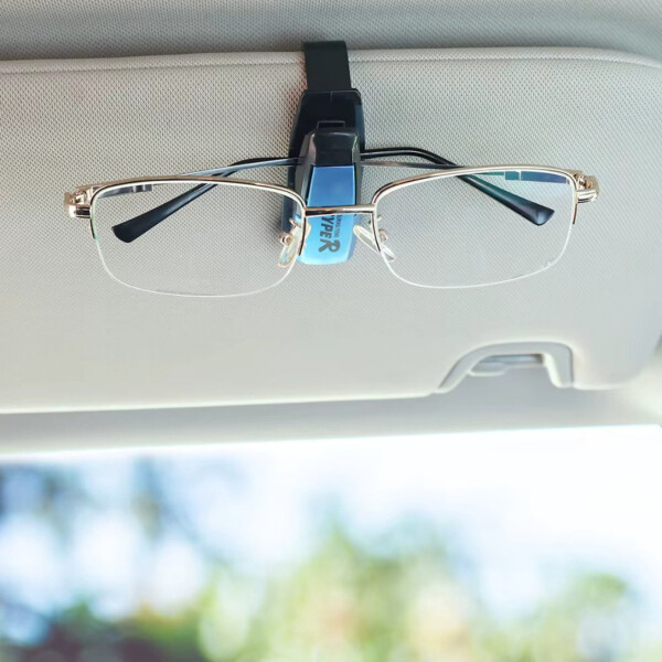 Clip Soporte Lentes o Gafas Parasol De Auto Sujetador Variante Color Azul