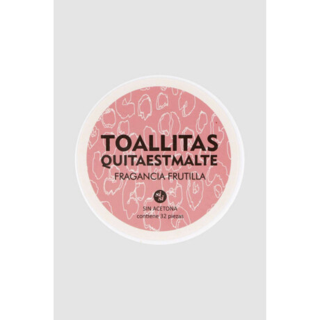 Toallitas quita esmalte Frutilla